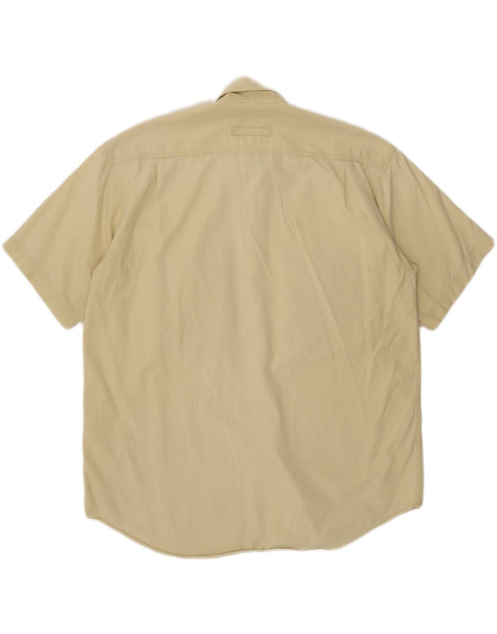 Camel Active Herre Utility kortærmet skjorte XL beige bomuld