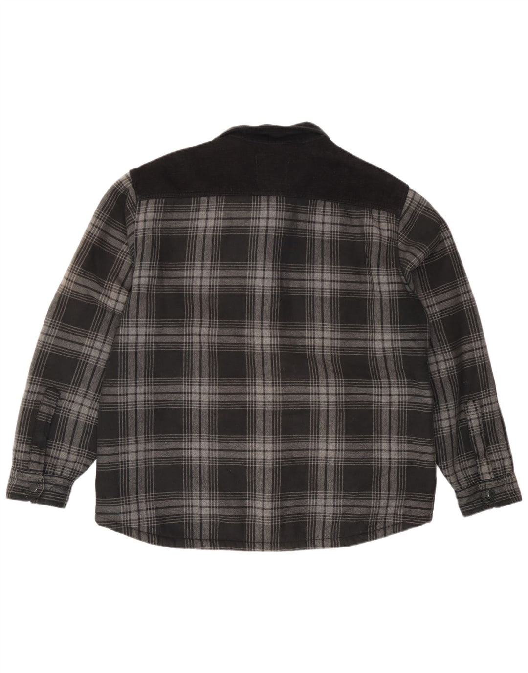 Marks & Spencer Herre Lumberjack Flanelskjorte Stor grå ternet bomuld