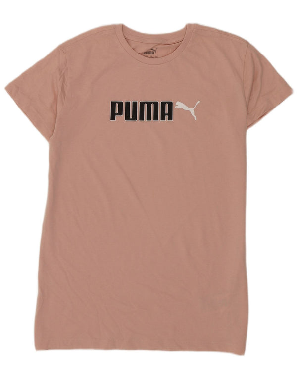 Puma Boys Grafisk T-Shirt Top 11-12 År Pink Bomuld