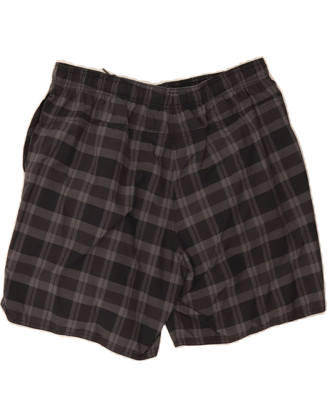 ADIDAS Mens Sport Shorts XL Grey Check Polyester Vintage Adidas and Second-Hand Adidas from Messina Hembry 