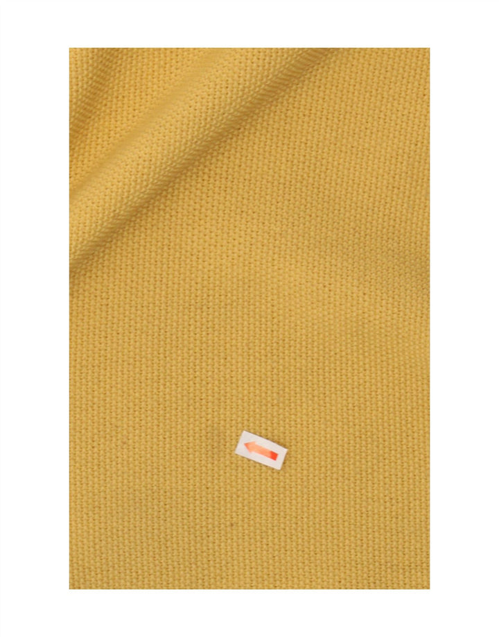 IL GRANCHIO Mens V-Neck Jumper Sweater Large Yellow Wool Vintage Il Granchio and Second-Hand Il Granchio from Messina Hembry 