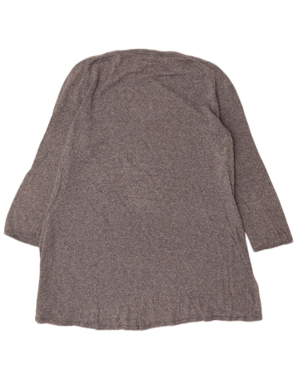 Massimo Dutti Dame 3/4 ærmet Tunika Top UK 14 Stor Grå Flecked