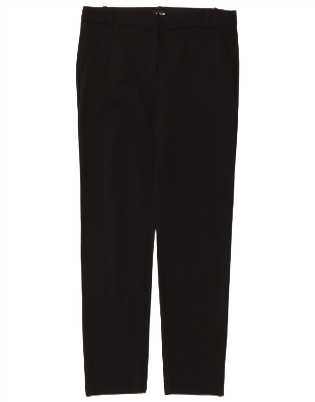 Pinko Slim Chino Bukser til kvinder UK 10 Small W30 L30 Black Viscose