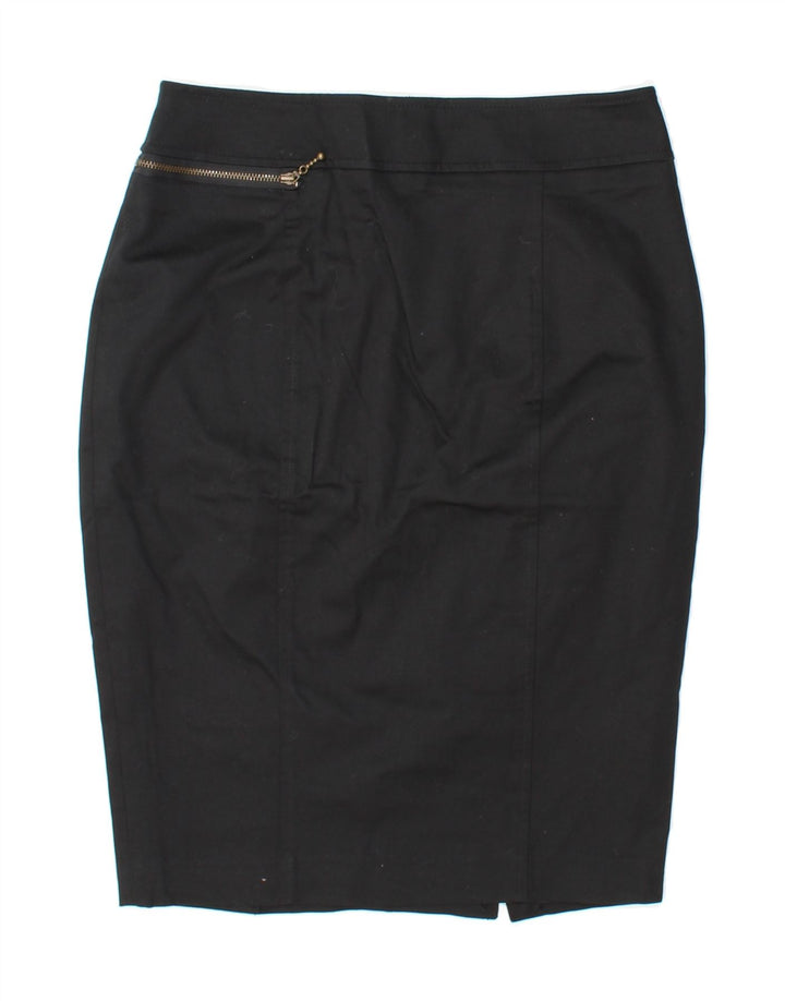 MOSSIMO Womens Pencil Skirt W26 Small  Black Cotton Vintage Mossimo and Second-Hand Mossimo from Messina Hembry 