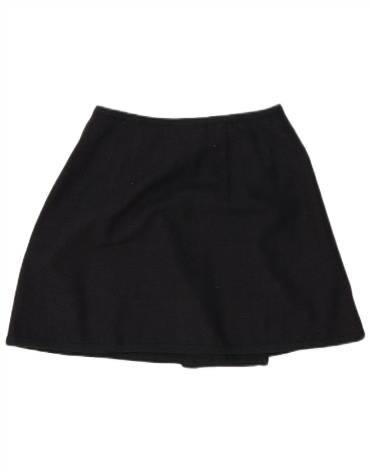 Halvfjerds kvinders slå-om nederdel IT 42 Medium W26 Marineblå Uld