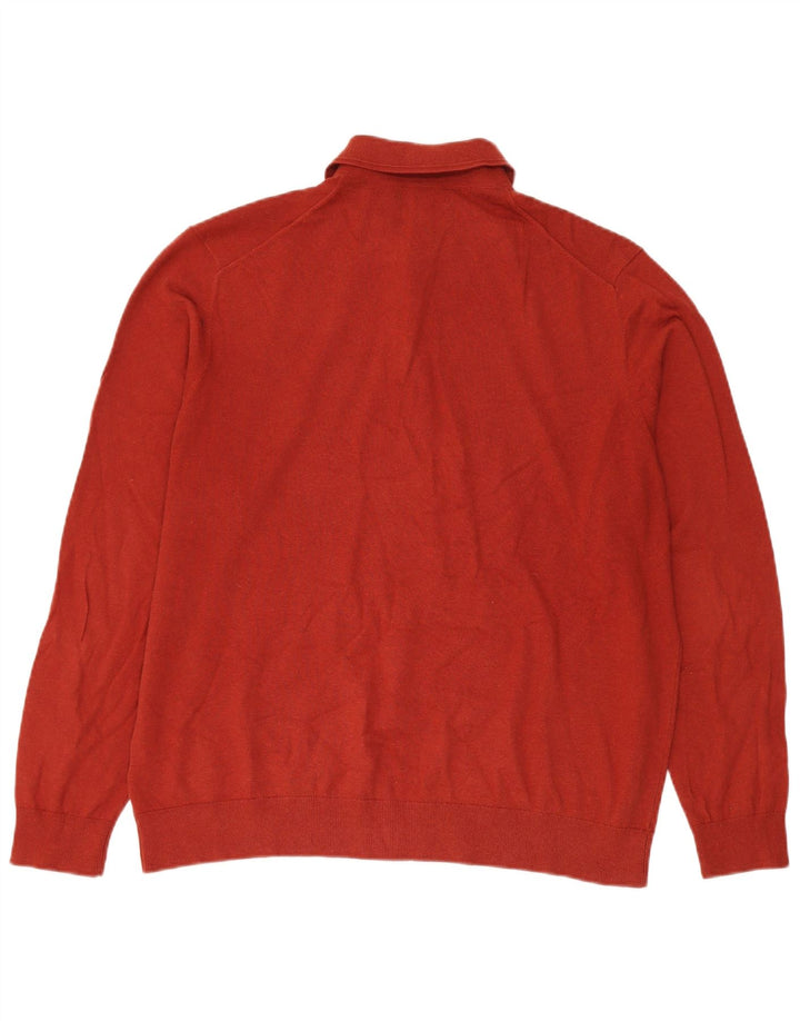 Marks & Spencer Herre Polo Neck sweater XL Rød Bomuld