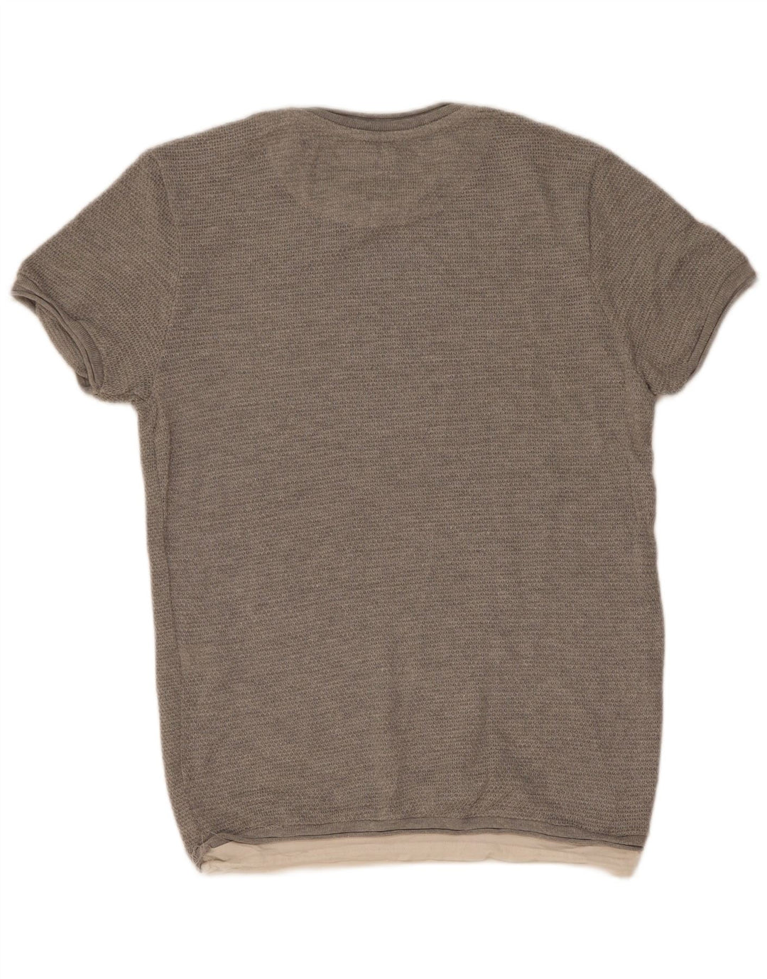 Zara Mens T-Shirt Top Medium Grey Cotton