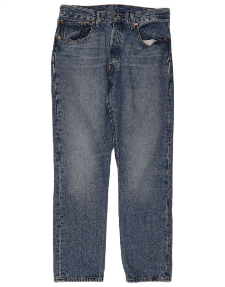 Levi's Herre 501 Straight Jeans W30 L28 Blå Bomuld