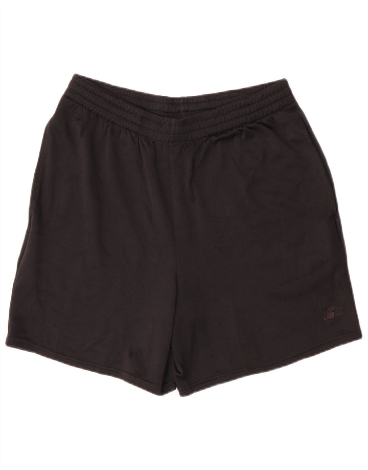 STARTER Mens Sport Shorts Small  Black Polyester