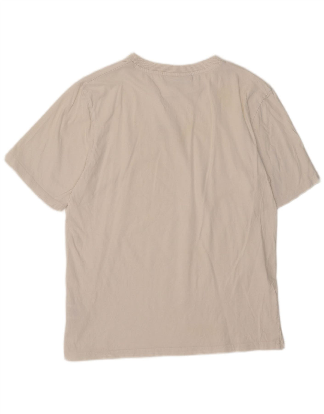 Fila Herre T-Shirt Top Medium Hvid Bomuld