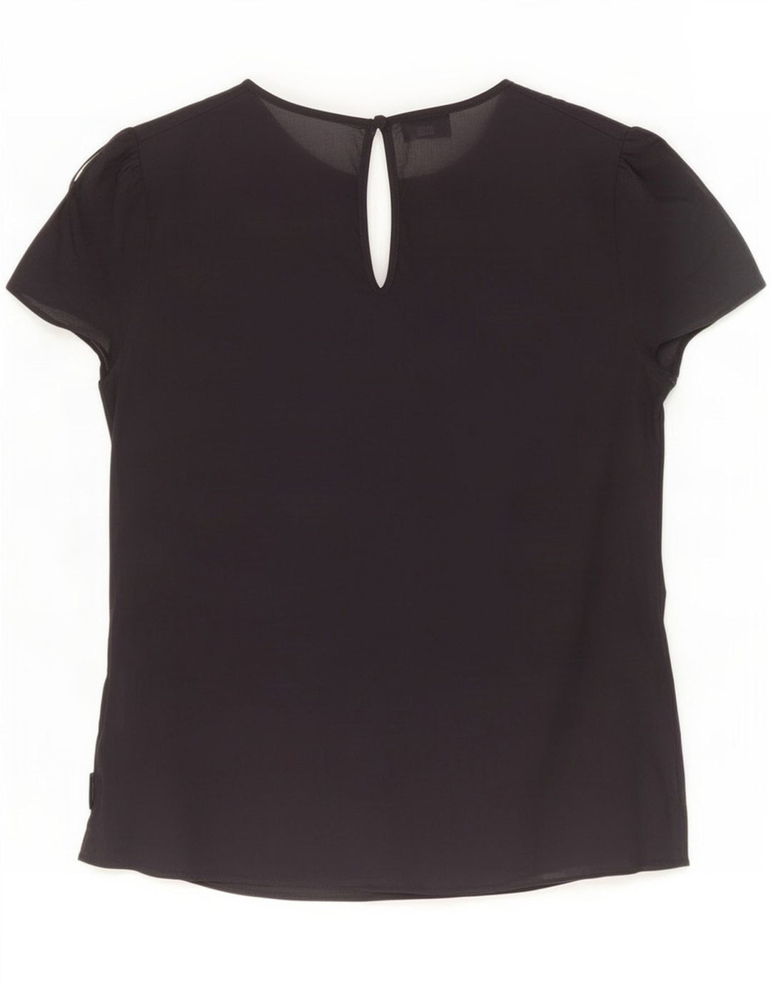 Armani Dame Bluse Top EU 38 Medium Navy Blue Bomuld