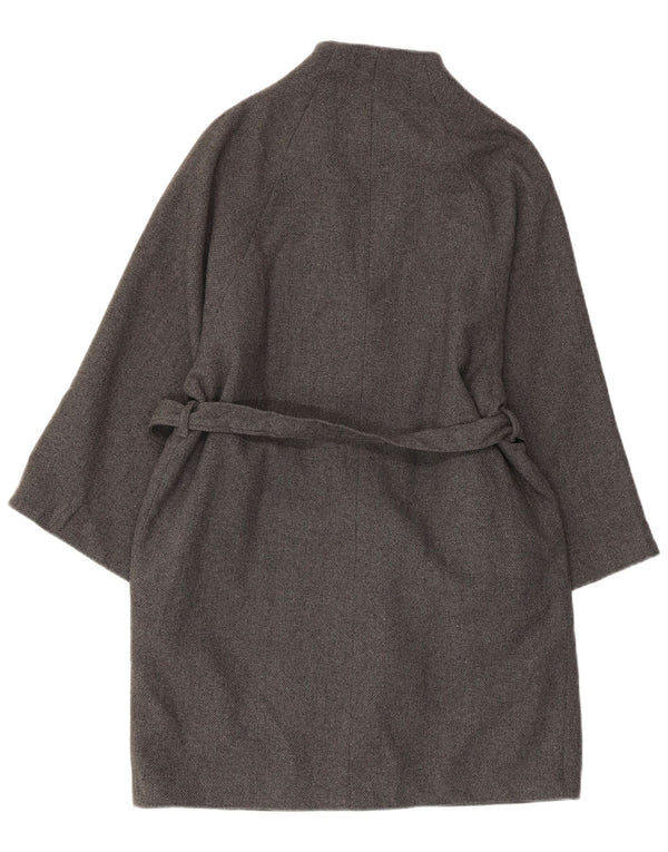 CHEAP MONDAY Womens Overcoat UK 10 Small Grey Acrylic