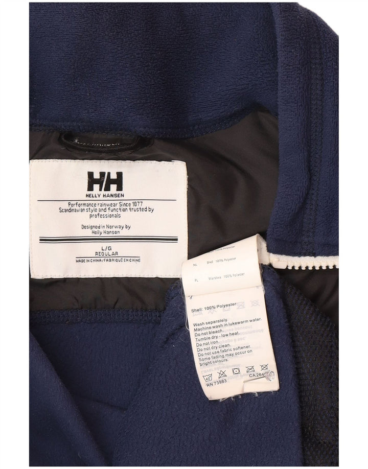 Helly Hansen Herre Regular Fit Fleecejakke UK 40 Large Navy Blue Polyester