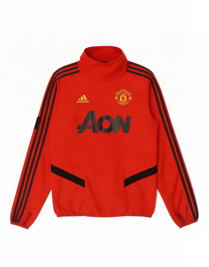 Adidas Boys Manchester United Pullover Træningsdragt Top 13-14 År Rød