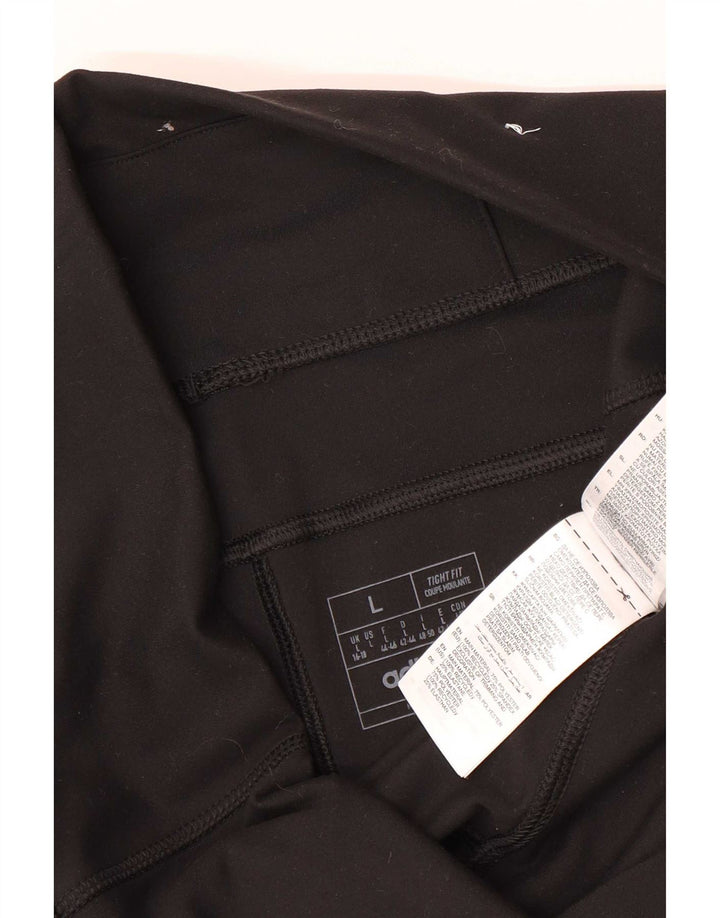 Adidas Dame Tight Fit Leggings UK 16/18 Large Black Polyester