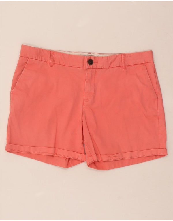 Fat Face Dame Chino Shorts UK 14 Large W32 Pink Bomuld