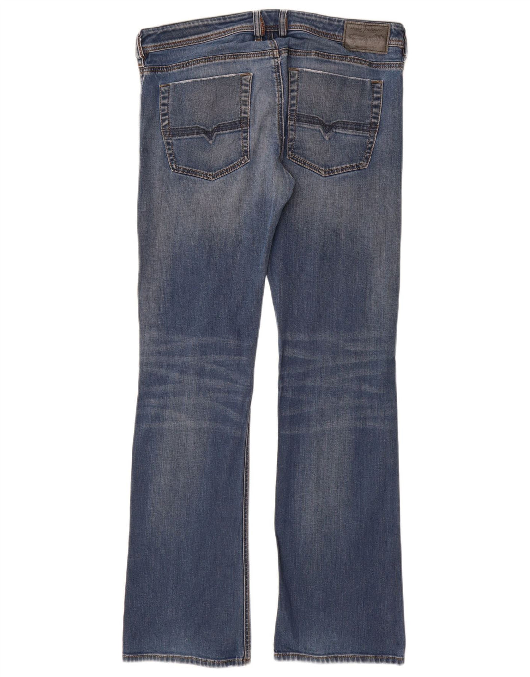 DIESEL Dame Zatiny Regular Bootcut Jeans W34 L34 Blå Bomuld