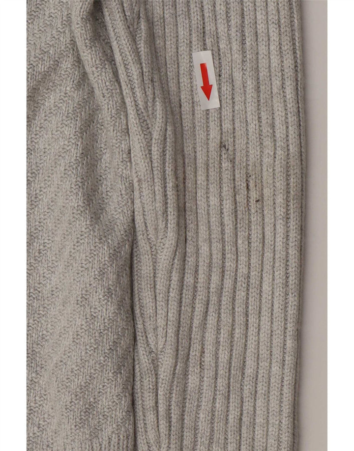 Marks & Spencer Dame Longline Åben Cardigan Sweater UK 10 Small Grey