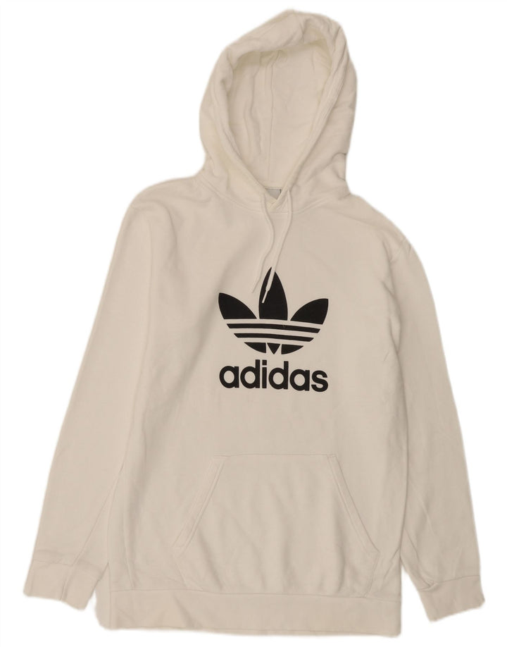 Adidas Grafisk hættetrøje til mænd, lille hvid