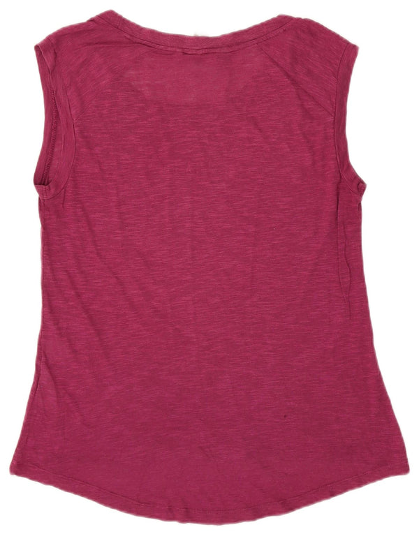 Mountain Warehouse Dame T-Shirt Top UK 10 Small Purple Flecked Bomuld