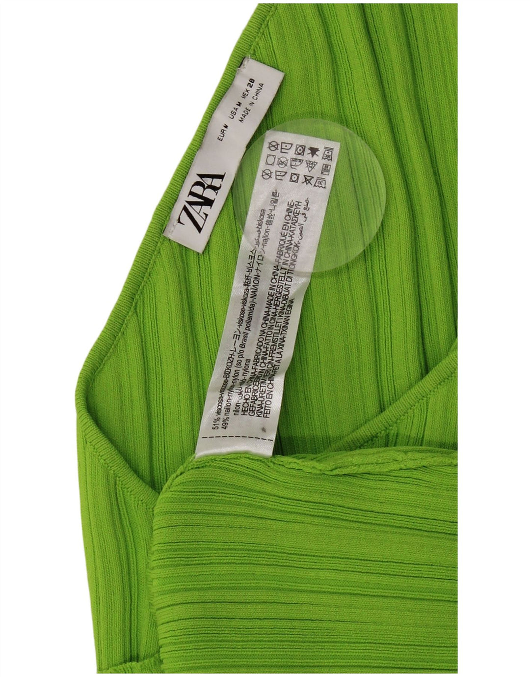 Zara Womens Asymmetrisk One Shoulder Dress UK 12 Medium Green Viscose
