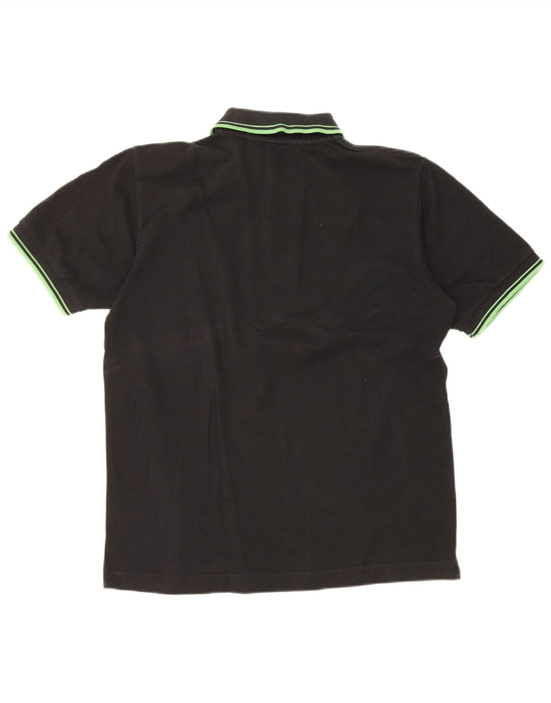 Kappa herre polo shirt lille sort stribet bomuld