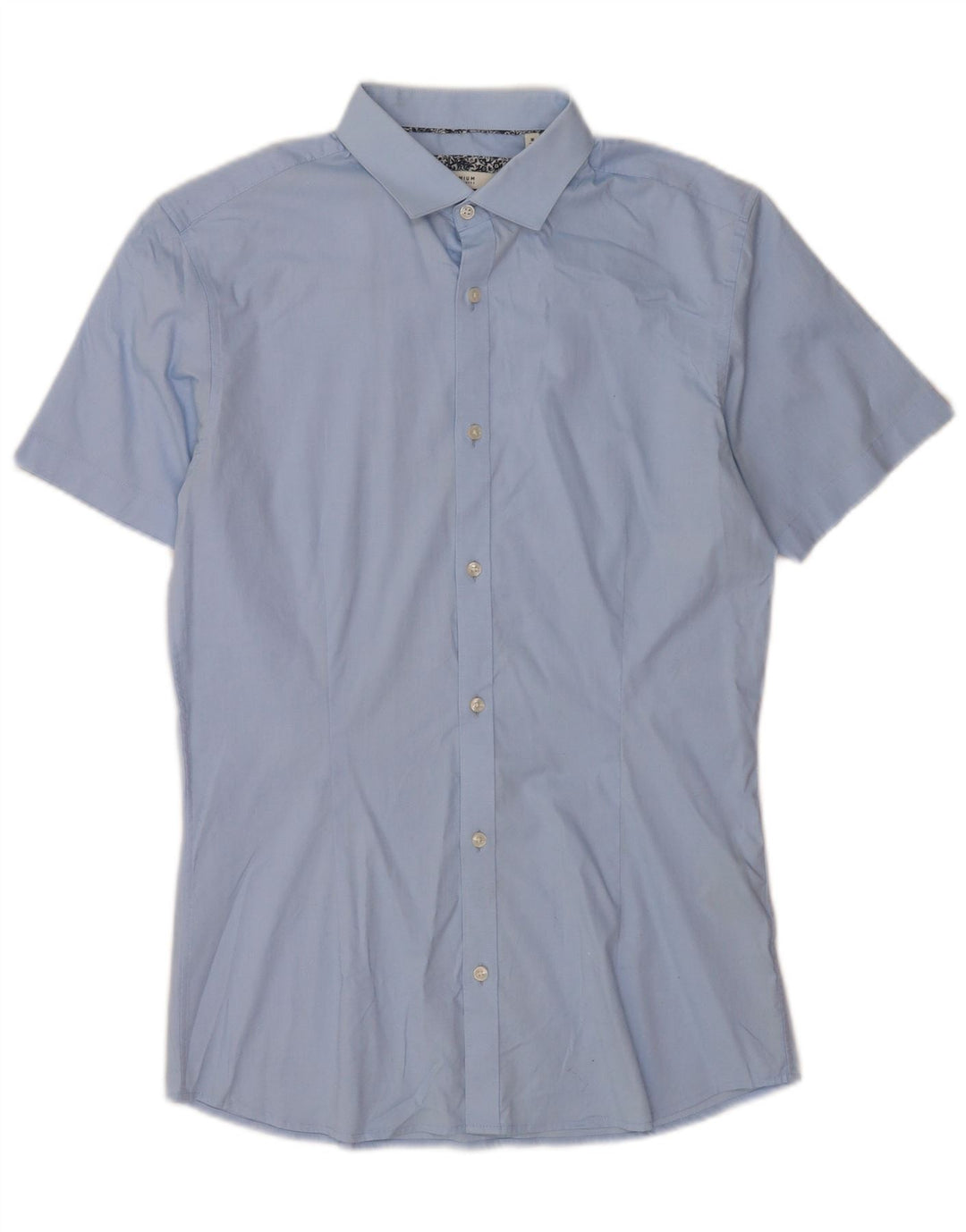 Jack & Jones Kortærmet Herreskjorte Størrelse 40 Medium Blå Bomuld