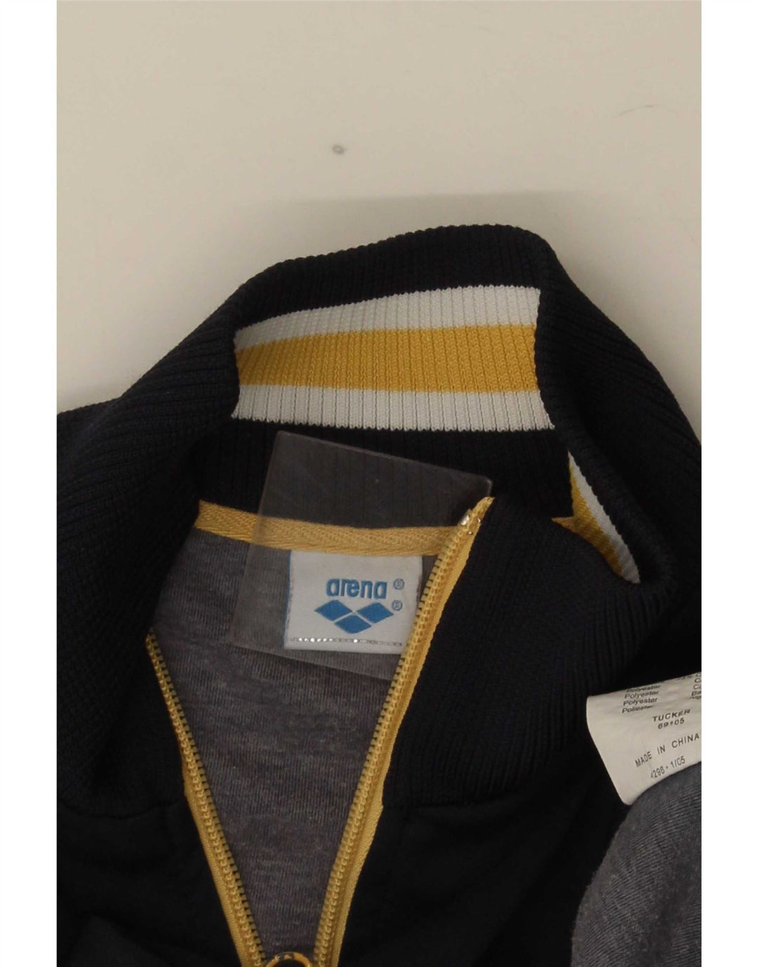 Arena Herre grafisk træningsdragt Topjakke Medium Navy Blue Colourblock