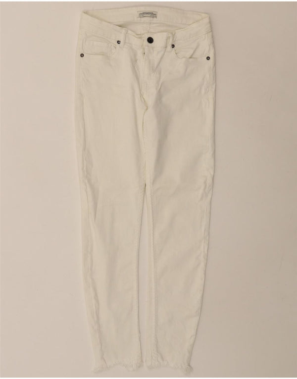 ZARA Dame Slim Jeans EU 38 Small W28 L26 Hvid