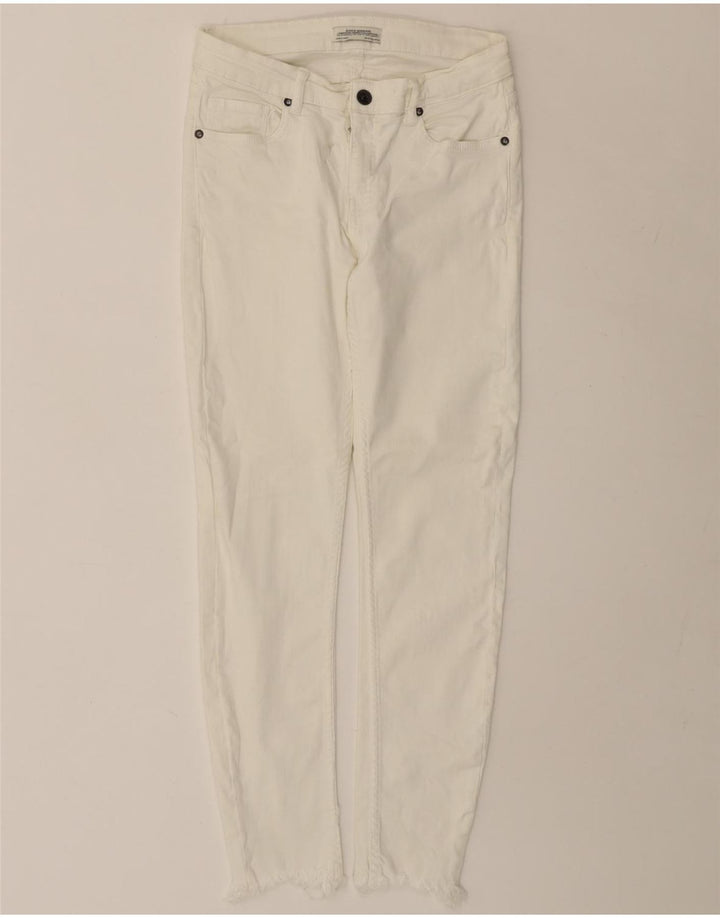 ZARA Dame Slim Jeans EU 38 Small W28 L26 Hvid