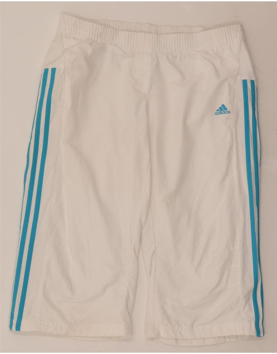 Adidas Womens Bermuda Sports Shorts UK 14 Medium White Polyester