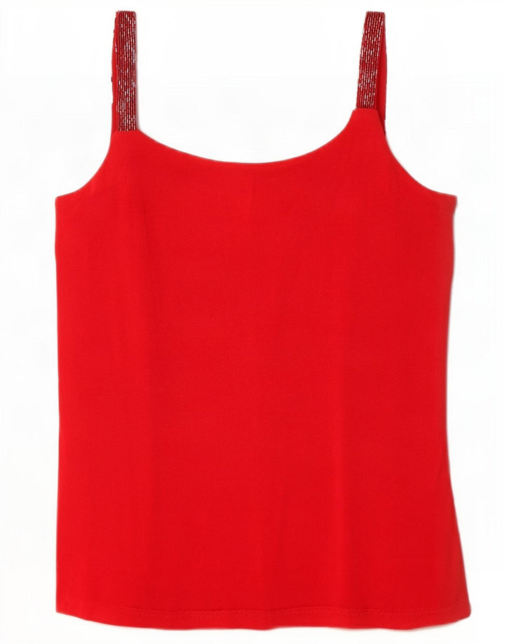Luisa Spagnoli Dame Cami Top IT 44 Medium Red Acetate