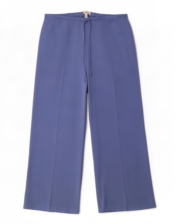 Marks & Spencer Kvinder Casual Bukser med høj talje UK 20 2XL W40 L29 Blå