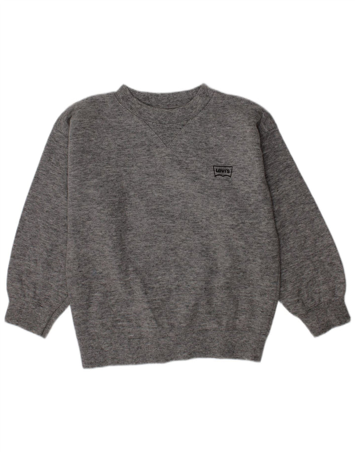 Levi's Boys Sweatshirt Jumper 3-4 år Grå Flecked
