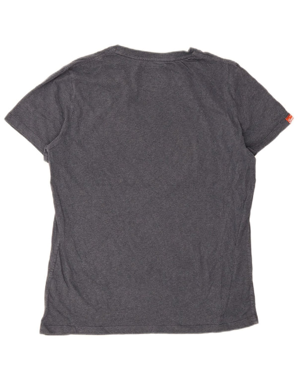 Superdry Herre grafisk T-shirt Top XL Grå Bomuld