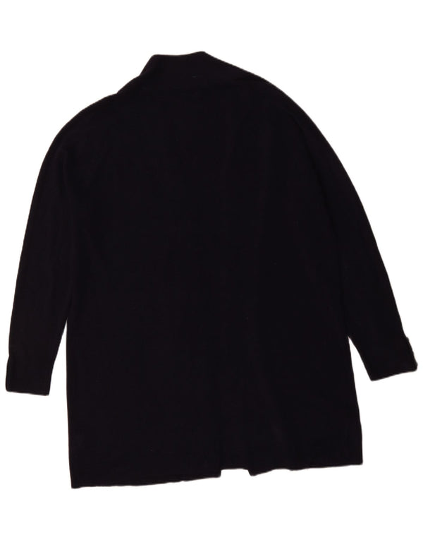 Marks & Spencer Dame Longline Åben Cardigan Sweater UK 20 2XL Navy Blue