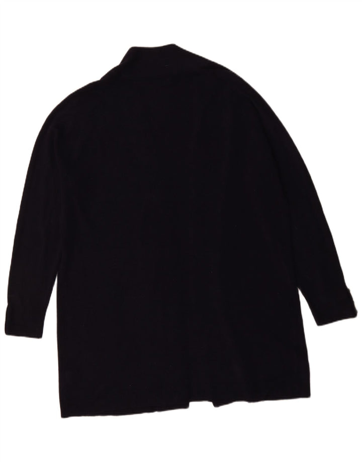 Marks & Spencer Dame Longline Åben Cardigan Sweater UK 20 2XL Navy Blue