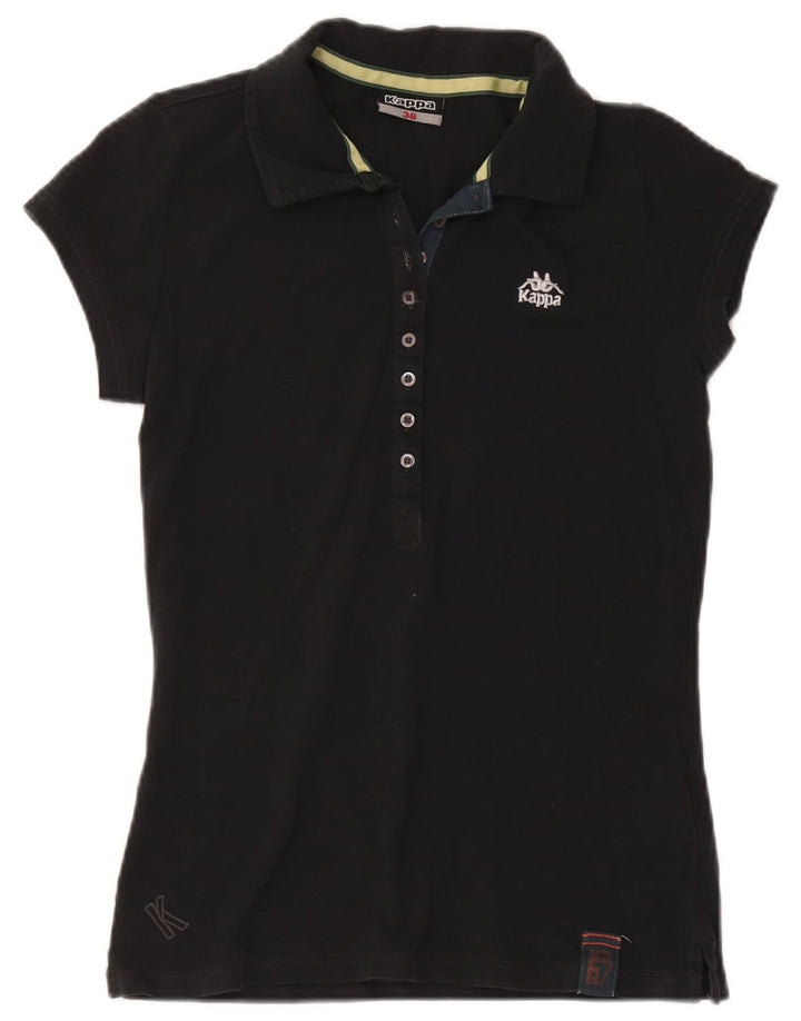 Kappa Dame Polo Shirt IT 36 XS Sort