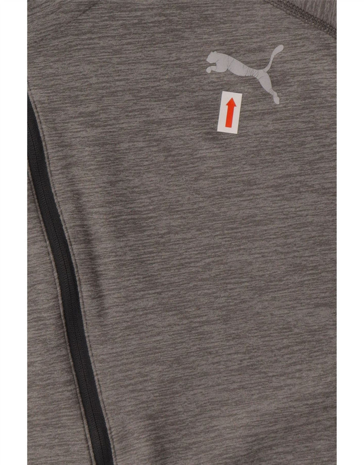 PUMA Mens Hooded Pullover Tracksuit Top Large Grey Vintage Puma and Second-Hand Puma from Messina Hembry 