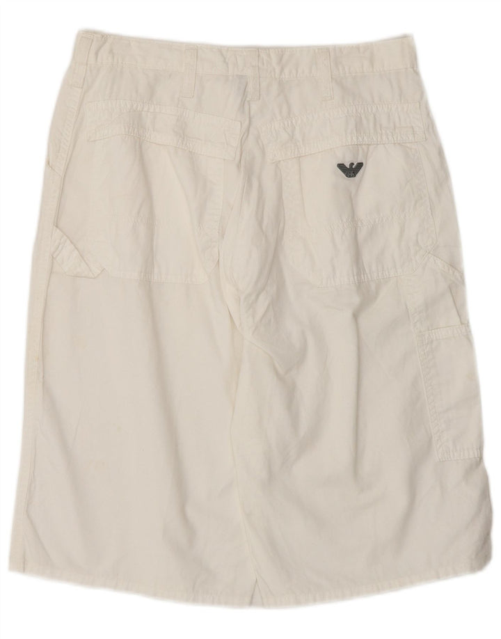 Armani Cargo Shorts til kvinder IT 44 Medium W28 Hvid