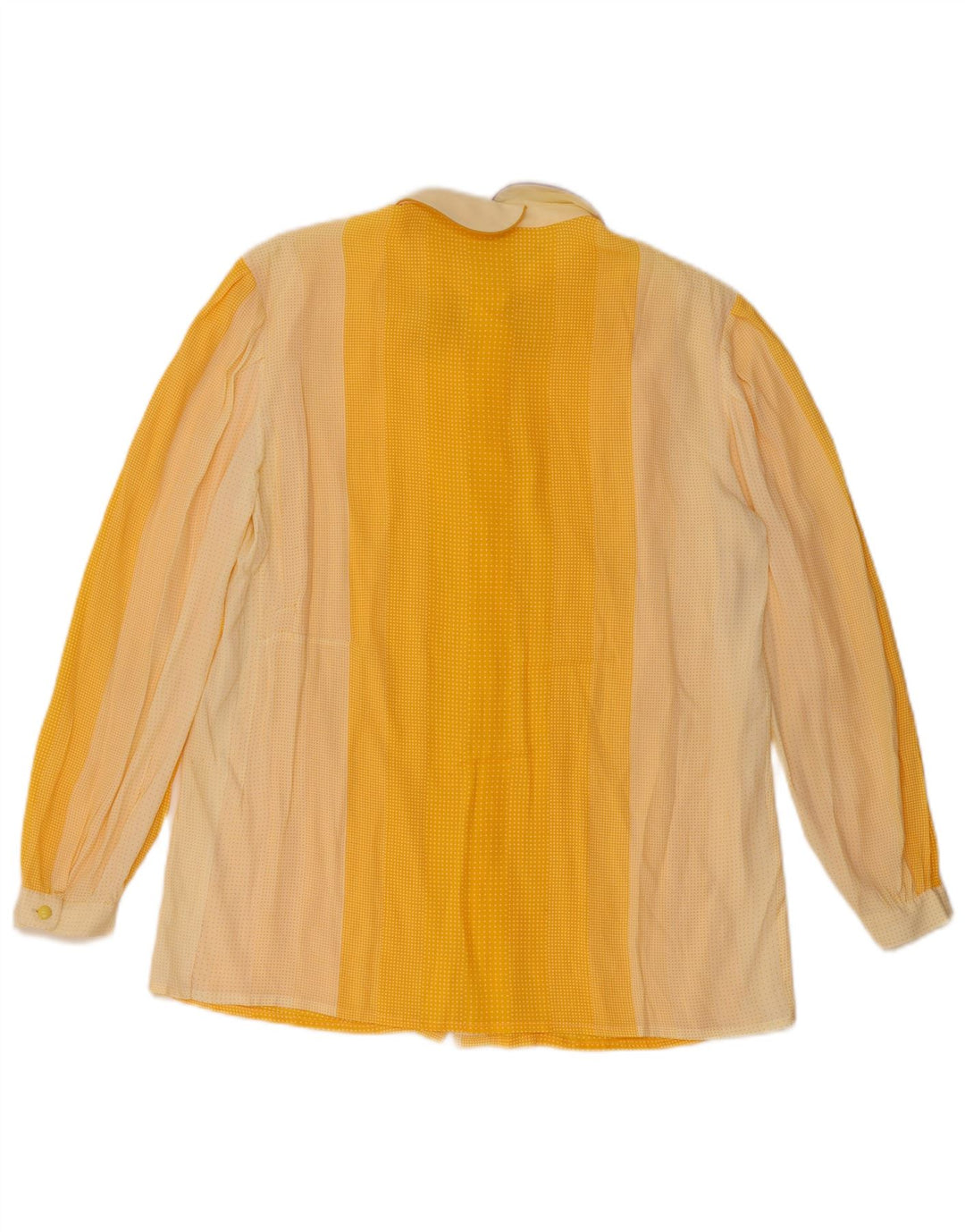 BARTH skjortebluse til kvinder IT 48 XL Gul plettet silke