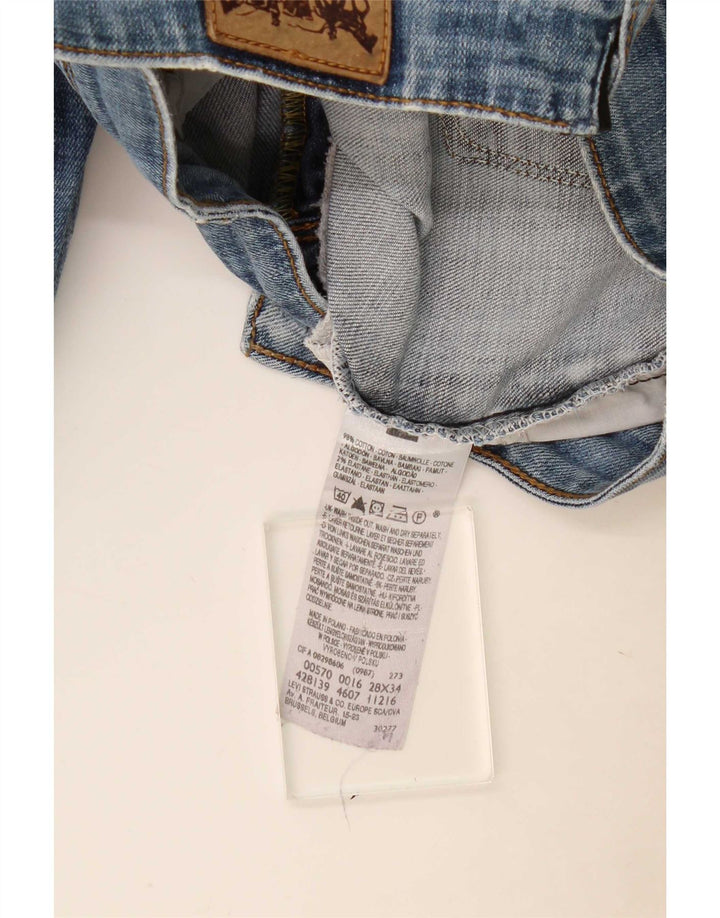 Levi's lige jeans til kvinder W28 L29 blå bomuld