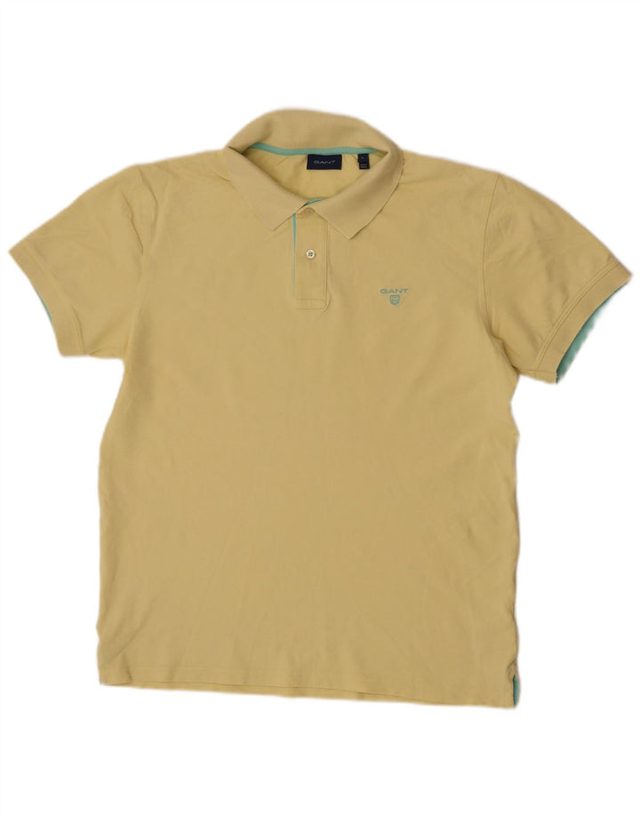 GANT Poloshirt til mænd Stor gul bomuld