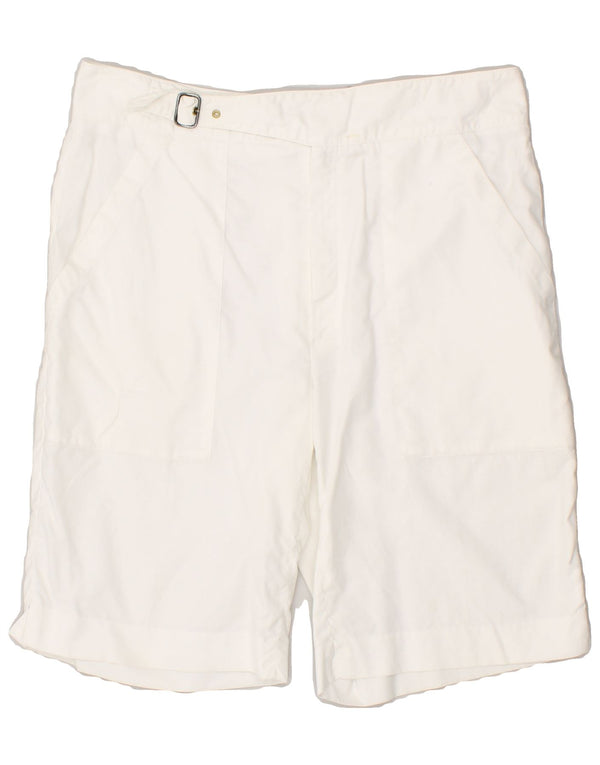 CERRUTI 1881 Herre Chino Shorts IT 50 Large W32 Hvid Bomuld
