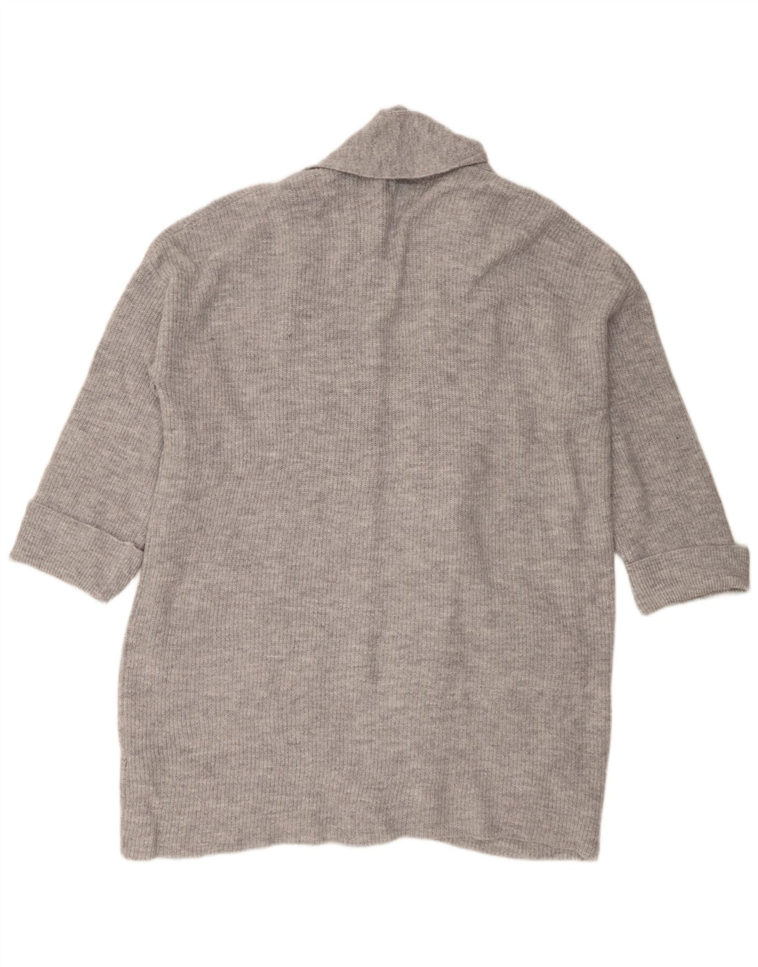 Jack Wills Dame Oversized Longline Cardigan Sweater UK 12 Medium Grey