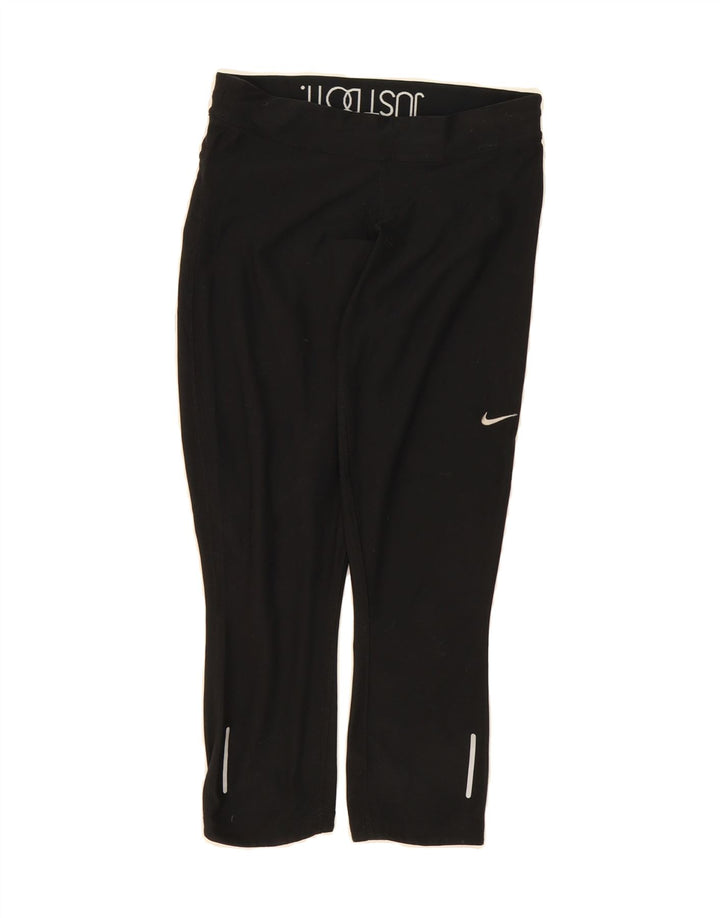 NIKE Womens Dri Fit Capri Leggings UK 8 Small  Black Polyester Vintage Nike and Second-Hand Nike from Messina Hembry 
