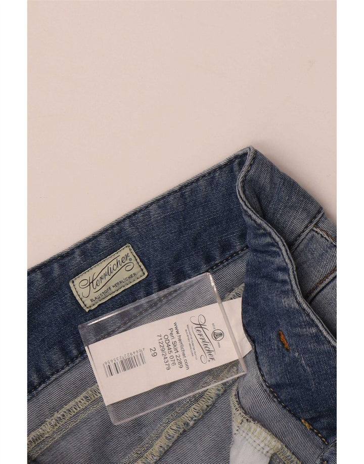 Herrlicher Dame Denim Nederdel W29 Medium Blue Bomuld