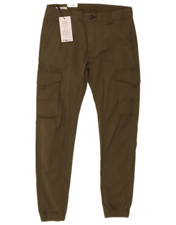 Jack & Jones Herre Paul Joggers Cargo Bukser W30 L30 Khaki Bomuld