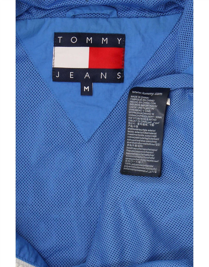 Tommy Hilfiger Herre Hooded Graphic Anorak Jacket UK 38 Medium Blue