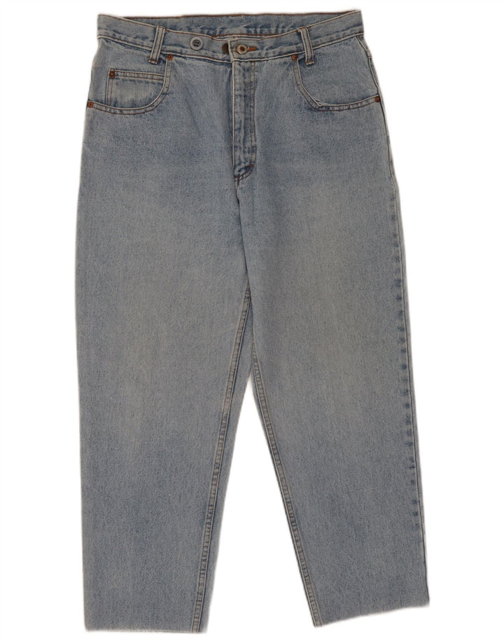 Vintage Kvinders Crop Tapered Jeans W32 L26 Blå